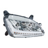 CHROME PROJECTION HEADLIGHT WITH LED POSITION LIGHT & SIGNAL FOR 2012-2021 PETERBILT 579- PASSENGER
