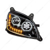 BLACK 10 LED HEADLIGHT FOR PETERBILT 587 (2010-2016) & 579 (2012-2021) - PASSENGER SIDE