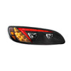 BLACK LED HEADLIGHT WITH COLOR CHANGING POSITION LIGHT BAR FOR PETERBILT 386 (2005-2015) & 387 (1999-2010) - PASSENGER