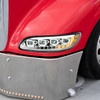 CHROME QUAD-LED HEADLIGHT WITH LED DRL & SEQ. SIGNAL FOR 2005-2015 PETERBILT 386- PASSENGER