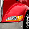 CHROME PROJECTION HEADLIGHT WITH LED TURN & POSITION LIGHT FOR 2005-2015 PETERBILT 386- PASSENGER