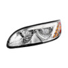 CHROME LED HEADLIGHT FOR PETERBILT 386 (2005-2015) & 387 (1999-2010) - DRIVER