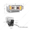 10 HIGH POWER LED "CHROME" PROJECTION HEADLIGHT ASSEMBLY W/MOUNTING ARM & TURN SIGNAL SIDE POD - DRIVER SIDE