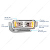 10 HIGH POWER LED "CHROME" PROJECTION HEADLIGHT ASSEMBLY W/MOUNTING ARM & TURN SIGNAL SIDE POD - DRIVER SIDE