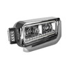 HIGH POWER LED CHROME PROJECTION HEADLIGHT ASSEMBLY WITH MOUNTING ARM & TURN SIGNAL - PASSENGER