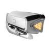 HIGH POWER LED BLACK PROJECTION HEADLIGHT ASSEMBLY WITH MOUNTING ARM & TURN SIGNAL - PASSENGER