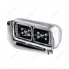 10 HIGH POWER LED "BLACKOUT" PROJECTION HEADLIGHT ASSEMBLY WITH MOUNTING ARM - DRIVER