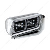 10 HIGH POWER LED "BLACKOUT" PROJECTION HEADLIGHT ASSEMBLY WITH MOUNTING ARM - PASSENGER