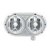 HEADLIGHT ASSEMBLY WITH CRYSTAL HALOGEN BULBS & 304 SS HOUSING FOR PETERBILT 359 - PASSENGER