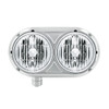HEADLIGHT ASSEMBLY WITH CRYSTAL HALOGEN BULBS & 304 SS HOUSING FOR PETERBILT 359- DRIVER