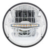 ULTRALIT - 3 High Power LED 7" Headlight With 10 LED  AmberPosition Light Bar