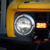 ULTRALIT - 7" High Power LED Headlight With White LED Position Light Bar