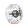 ULTRALIT - 5-3/4" Crystal Halogen Headlight With 5 LED Position Lights