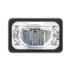 ULTRALIT - Heated 4" X 6" LED Headlight With Glass Lens & Aluminum Housing Low Beam