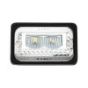 ULTRALIT - Heated 4" X 6" LED Headlight With Glass Lens & Aluminum Housing High Beam