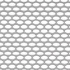 304 STAINLESS GRILLE MESH FOR PETERBILT 379 WITH SHORT HOOD - ALTERNATING OVAL HOLES