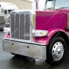 14 AMBER LED FRONT FENDER COVER FOR PETERBILT 388 (2008-2015) & 389 (2008-2023)-CLEAR LENS - PASSENGER