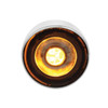 34479-UP SS FRONT AIR CLEANER BRACKET WITH 26X 3 LED MINI LIGHTS & VISORS FOR PETERBILT-AMBER LED/CLEAR LENS