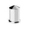 1-1/2" X 3" Chrome Plastic Pointed Nut Covers - Push-On (20-Pack)