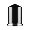 1-1/2" X 3" Chrome Plastic Pointed Nut Covers - Push-On (20-Pack)