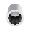 1-1/2" X 3" Chrome Plastic Pointed Nut Covers - Push-On (20-Pack)