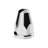33mm x 2-5/8" Chrome Plastic Bullet Nut Cover With Flange - Push-On (Bulk)