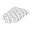 1/2" X 15/16" Chrome Plastic Bullet Nut Cover - Push-On (50-Pack)