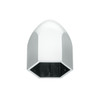 1" x 1 5/8" Chrome Plastic Bullet Nut Cover - Push-On (10 Pack)