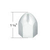 1" X 1 5/8" Chrome Plastic Bullet Nut Cover - Push-On (50-Pack)