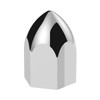 11/16" X 1-5/16" Chrome Plastic Bullet Nut Cover - Push-On (10-Pack)