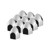 3/4" X 1 3/8" Chrome Plastic Bullet Nut Cover - Push-On (10-Pack)