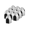 15/16" x 1 5/8" Chrome Plastic Bullet Nut Covers - Push-On (10-Pack)