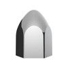 15/16" x 1 5/8" Chrome Plastic Bullet Nut Covers - Push-On (10-Pack)
