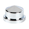 3/4" X 7/8" Chrome Plastic Pointed Nut Covers - Push-On (Color Box of 10)