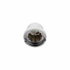 9/16" x 1-1/4" Chrome Plastic Pointed Nut Covers - Push-On (10-Pack)