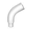 PB379-E58-65 CHROME 58 DEGREE ANGLED EXHAUST ELBOW FOR PETERBILT 379 - 6" OD TO 5" OD