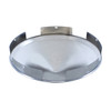5 Even Notched Chrome Pointed Front Hubcap - 1" Lip
