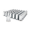 33mm X 3-3/16" Chrome Plastic Pointed Nut Covers With Flange - Push-On (60-Pack)