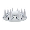 Dome Front Axle Cover With 33mm Spike Thread-On Nut Covers - Chrome