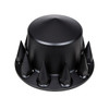 Pointed Rear Axle Cover With 33mm Spike Thread-On Nut Covers - Matte Black