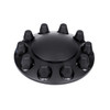 Dome Front Axle Cover With 33mm Standard Thread-On Nut Covers - Matte Black (Color Box)