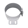 7" Stainless Butt Joint Exhaust clamp - Straight Bracket