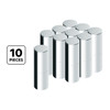 33mm X 7-1/4" Chrome Plastic Tall Cylinder Nut Cover - Thread-On (10 Pcs)
