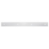 2" X 24" Chrome Top Mud Flap Plain Plate - Bolt Thru
