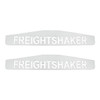 4" X 24" Chrome Freightshaker Bottom Mud Flap Plate - Welded Stud (Card of 2)