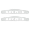 4" X 24" Chrome Kwopper Bottom Mud Flap Plate - Bolt Thru (Card of 2)