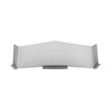 Stainless Steel Visor For 4" X 6" Rectangular Headlight, Flat Top Style