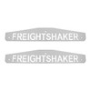 4" X 24" Chrome Freightshaker Bottom Mud Flap Plate - Bolt Thru (Card of 2)
