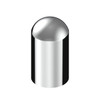 33mm x 3-3/4" Chrome Plastic Dome Nut Cover - Thread-On (Bulk)