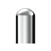 33mm x 3-3/4" Chrome Plastic Dome Nut Cover - Thread-On (Bulk)